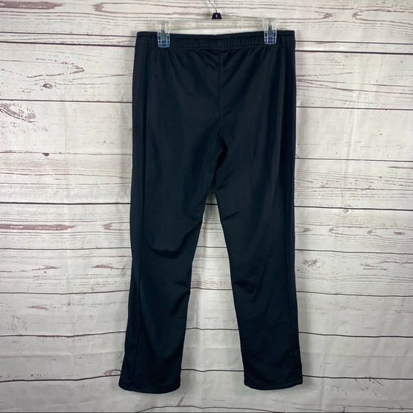ADIDAS basic black straight leg pants Sz M - Picture 3 of 4